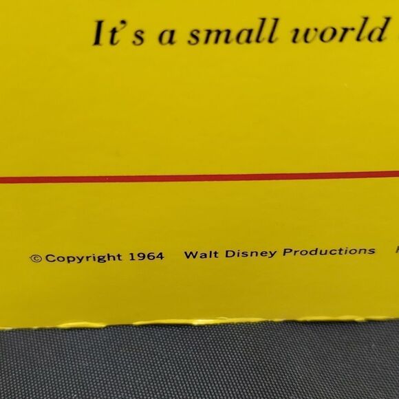 1964 Walt Disney it's a small world album vinyl Record & Color Illustrated Book - Picture 3 of 13